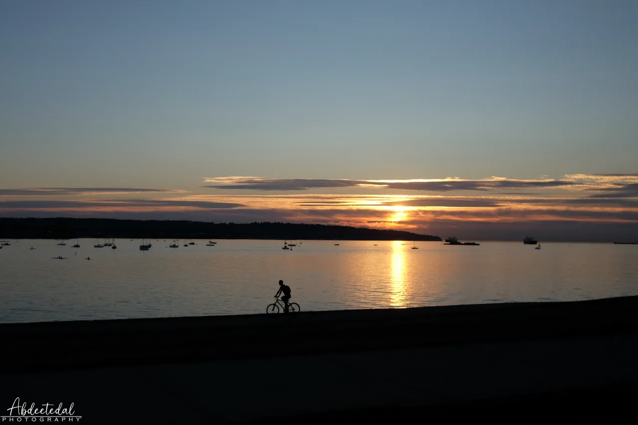 Bicycle Silhouette Sun