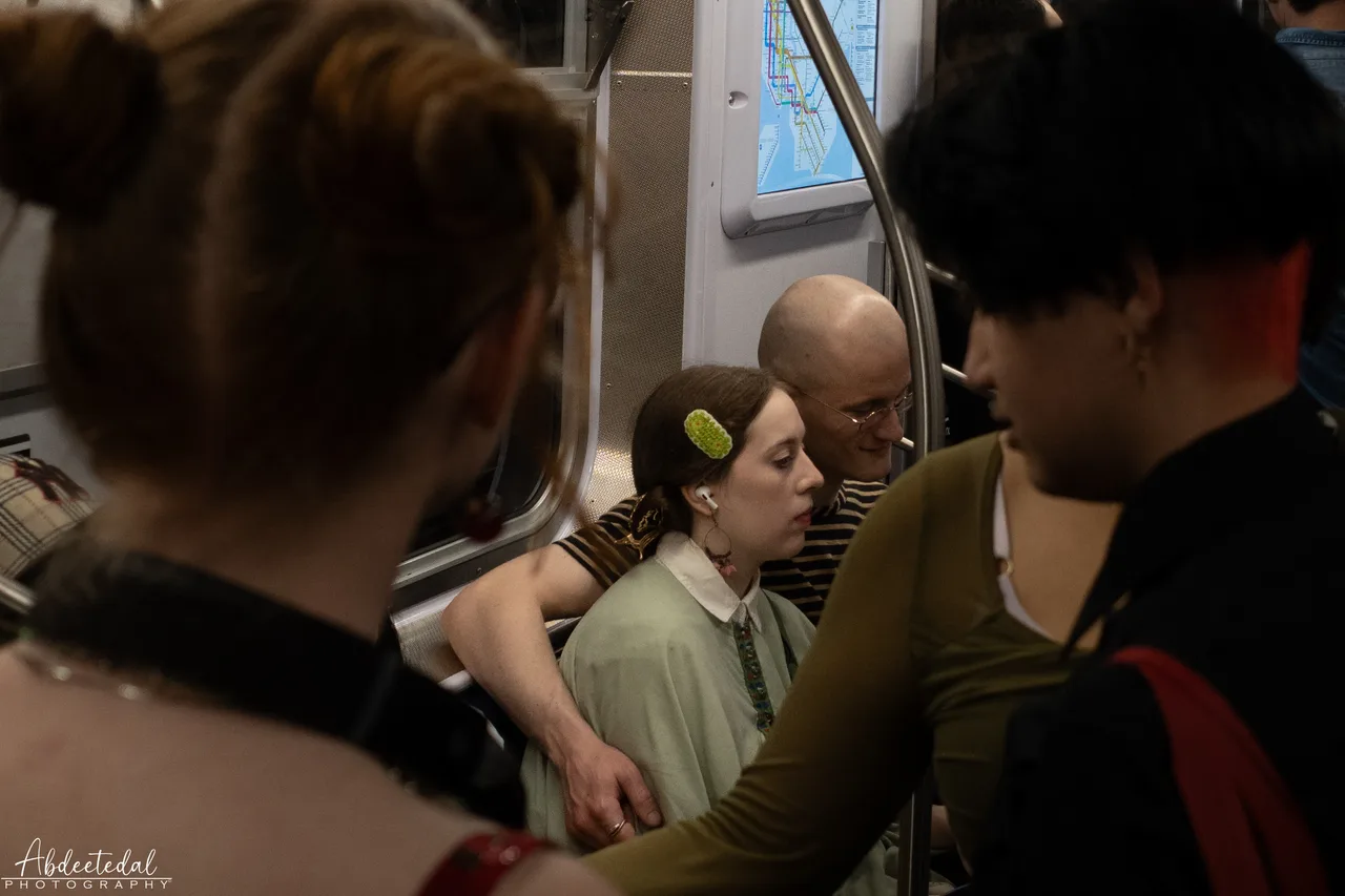 Busy Tram Candid